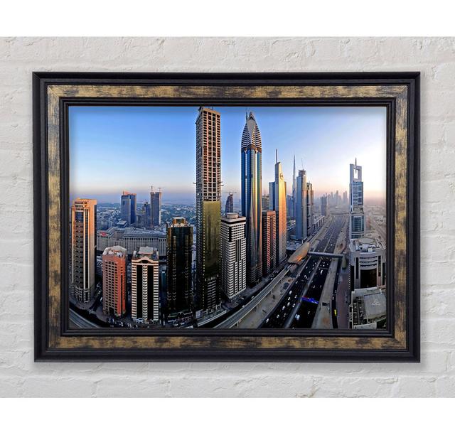 Downtown Dubai - Single Picture Frame Art Prints Bright Star Size: 59.7cm H x 84.1cm W x 8cm D on Productcaster.