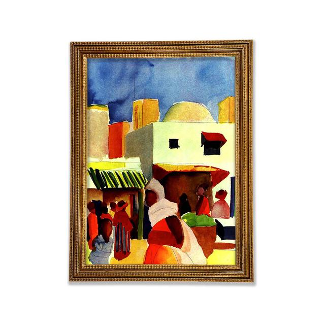 Markt in Algier von August Macke - Einzelne Bilderrahmen Kunstdrucke Bright Star Größe: 59,7 cm H x 42 cm B x 3 cm T on Productcaster.