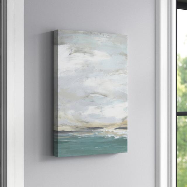 Seafoam Vista II by June Erica Vess - Painting Print Three Posts Size: 46cm H x 30cm W, Format: Wrapped Canvas on Productcaster.