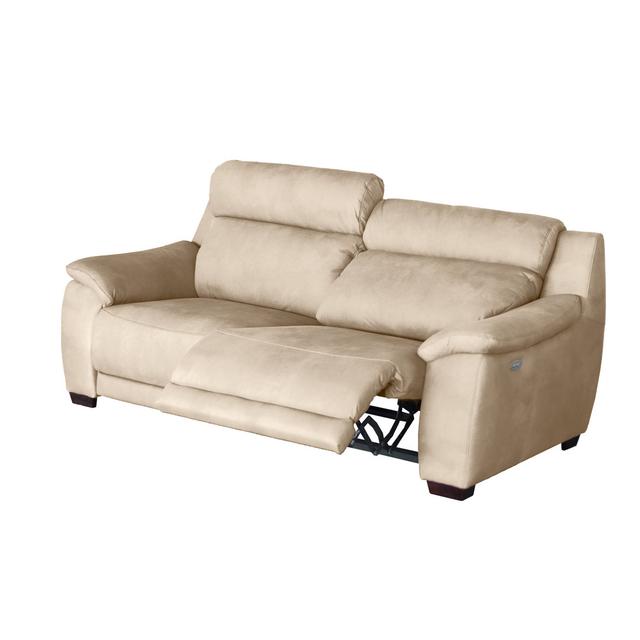 Nedia 2 Seater Power Reclining Upholstered Sofa Ebern Designs Upholstery Colour: Cream on Productcaster.