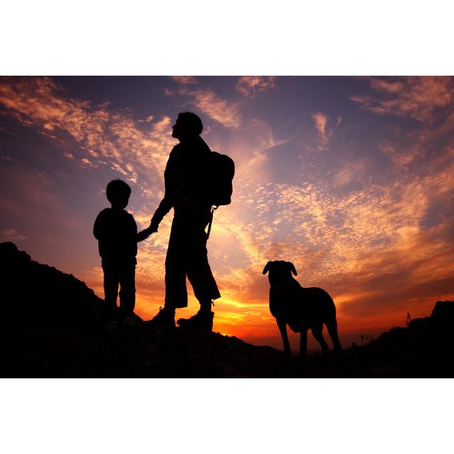 Mother And Son Hiking by Aydinmutlu - No Frame Art Prints on Canvas 17 Stories Size: 30cm H x 46cm W on Productcaster.