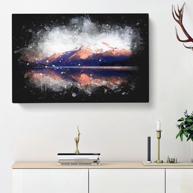 Mountain Sunshine in Canada - Wrapped Canvas Painting Print East Urban Home Size: 35cm H x 50cm W x 3cm D on Productcaster.