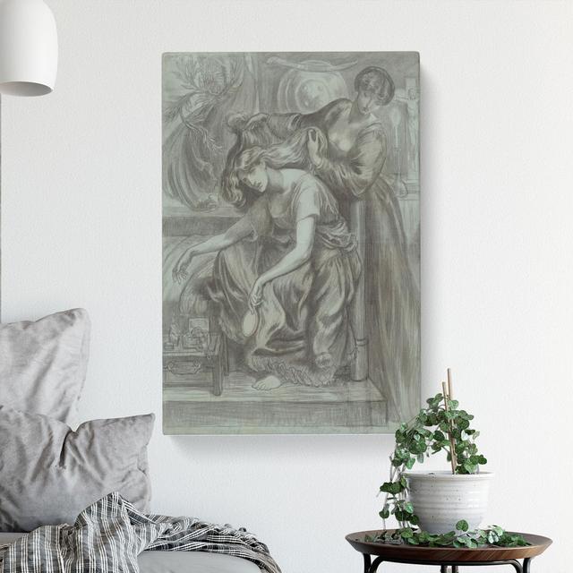 Desdemonas Death Song by Dante Gabriel Rossetti - Wrapped Canvas Painting East Urban Home Size: 91cm H x 60cm W x 3cm D on Productcaster.