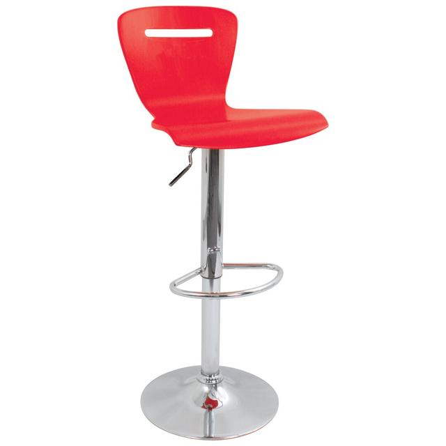 Bracelyn Height Adjustable Swivel Bar Stool 17 Stories Colour (Seat): Red on Productcaster.