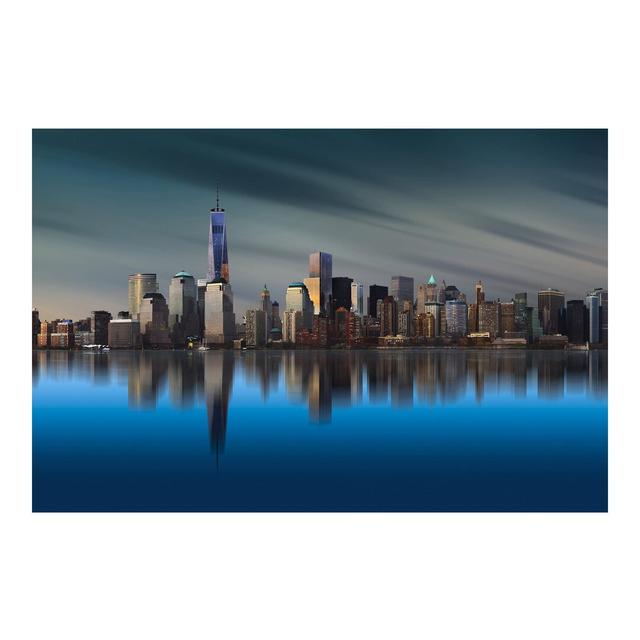 World Trade Center, New York Semi-Gloss Wallpaper Roll East Urban Home Size: 2.88m x 190cm, Material quality: Premium (150g/m²) on Productcaster.