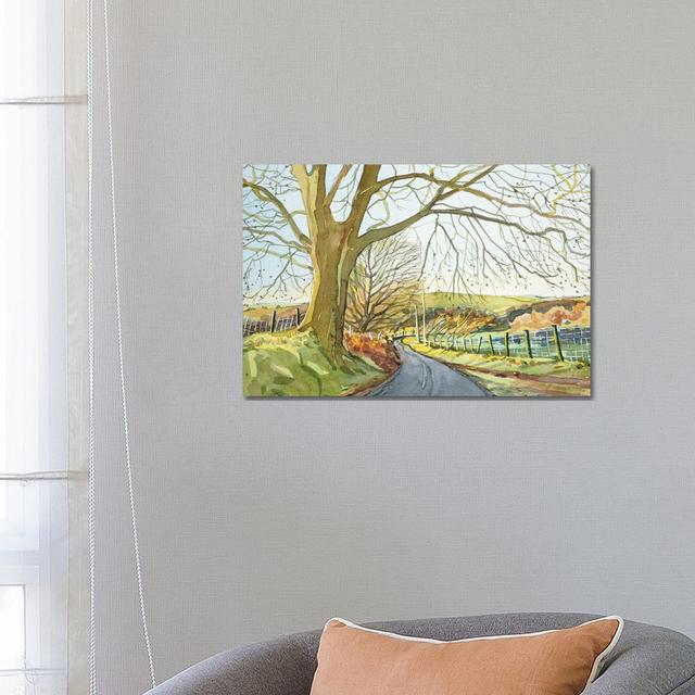 Ratlinghope Lane - Shropshire by Luisa Millicent - Wrapped Canvas Painting ClassicLiving on Productcaster.