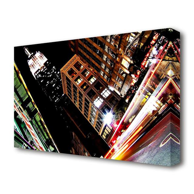 New York City 5th Avenue Empire State View - Wrapped Canvas Graphic Art Print East Urban Home Size: 81.3 cm H x 121.9 cm W on Productcaster.