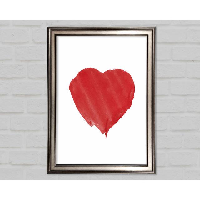 Heart Framed Print Ivy Bronx Size: 59.7cm H x 42cm W x 1.5cm D on Productcaster.