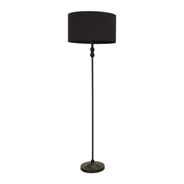 Reselva 151cm Traditional Floor Lamp 17 Stories Shade Colour: Black, Base Finish: Black on Productcaster.