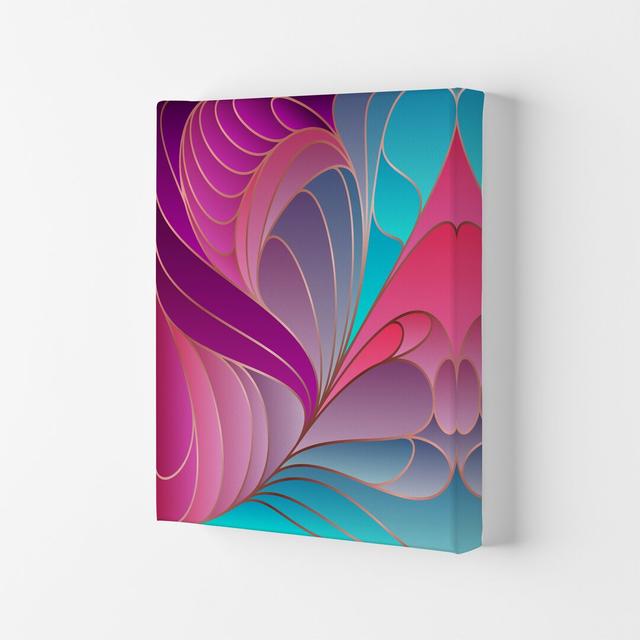 Colourful Art Deco II - Graphic Art Print Fairmont Park Size: 59.4cm H x 42cm W x 4cm D, Format: Wrapped Canvas on Productcaster.