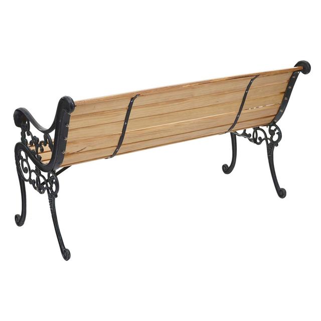 Bank Fredericks aus Holz Astoria Grand Farbe: Hellbraun, Maße: 72 cm H x 125 cm B x 37 cm T on Productcaster.