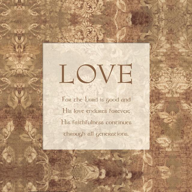 Tapestry Verse 4 Love - Wrapped Canvas Typography ClassicLiving Size: 122cm H x 122cm W x 3.8cm D on Productcaster.