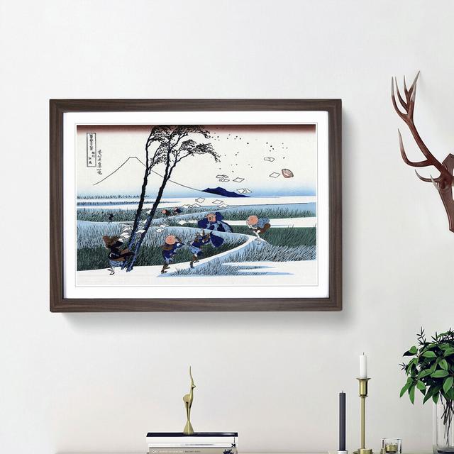 Ejiri in the Suruga Province by Katsushika Hokusai - Picture Frame Painting Print East Urban Home Size: 27cm H x 36cm W x 2cm D, Frame Option: Walnut on Productcaster.