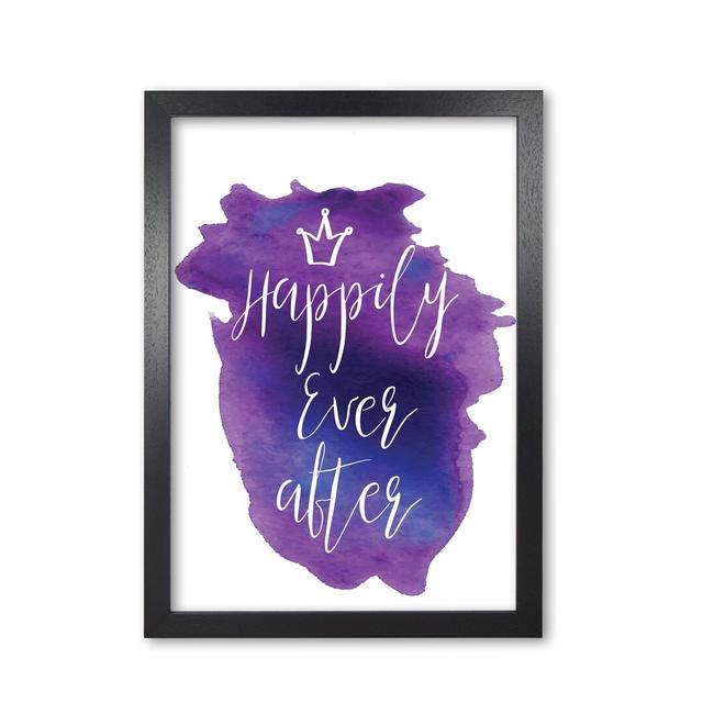 Happily Ever After - Painting Print on Paper East Urban Home Format: Black Grain Frame, Size: 42 cm H x 30 cm W x 5 cm D on Productcaster.