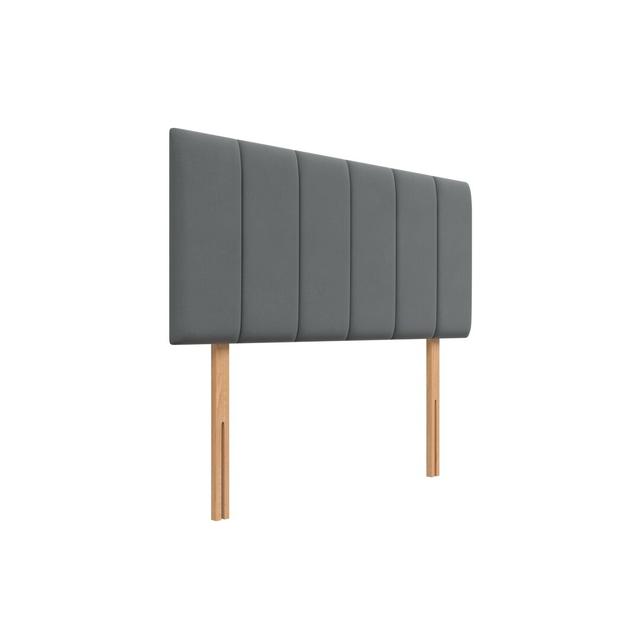 Anicet Upholstered Headboard 17 Stories Size: Super King (6'), Colour: Steel on Productcaster.