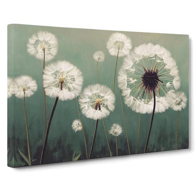 Entrancing Dandelion Flowers - Wrapped Canvas Painting Marlow Home Co. Size: 50cm H x 76cm W x 3cm D on Productcaster.