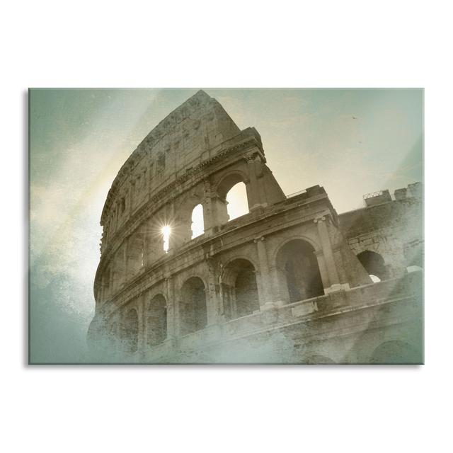 Rome Colosseum - No Frame Print on Glass Brayden Studio Size: 70cm H x 100cm W x 0.4cm D on Productcaster.