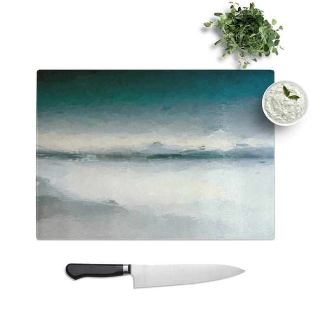 Glass Misty Mountains in Italy in Abstract Chopping Board East Urban Home Size: 28.5 cm W x 20 cm L on Productcaster.