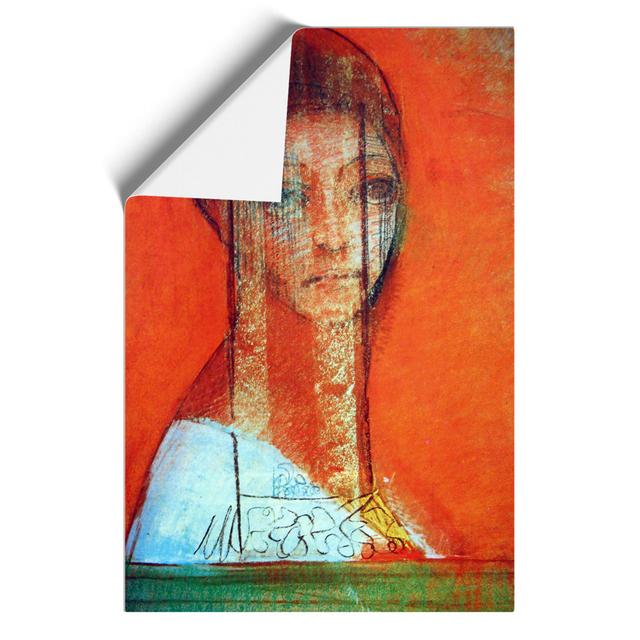 Veiled Woman by Odilon Redon - Unframed Painting East Urban Home Size: 42cm H x 30cm W x 0.1cm D on Productcaster.