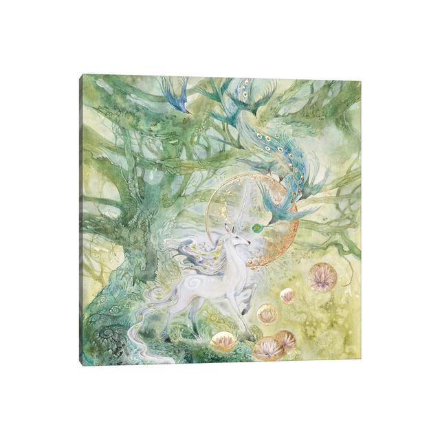 A Meeting Of Tangled Paths II by Stephanie Law - Wrapped Canvas Gallery-Wrapped Canvas Giclée Alpen Home Size: 45.72cm H x 45.72cm W x 3.81cm D on Productcaster.