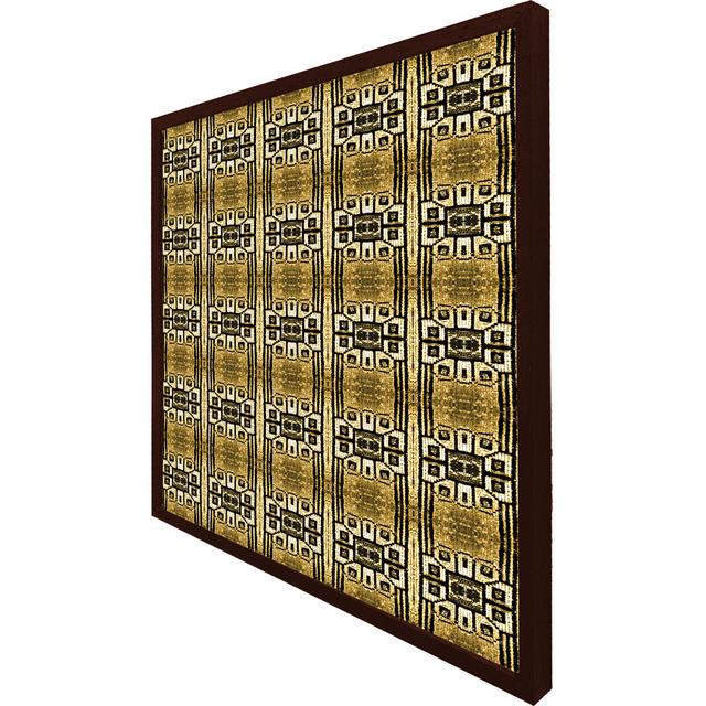 Kanorado Portuguese Ethnic Tiles Azulejos - Single Picture Frame Print ClassicLiving Format: Brown Framed, Size: 41cm H x 41cm W on Productcaster.