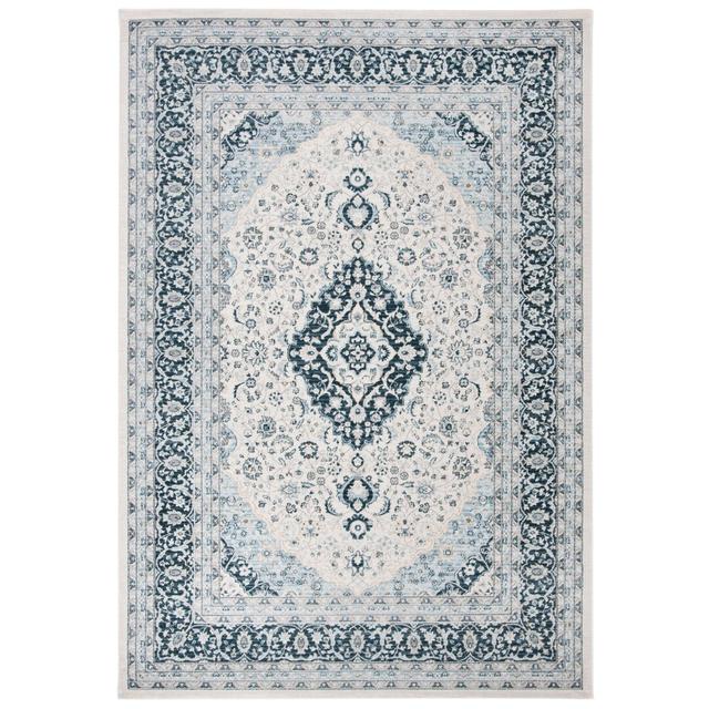 Mcelvain Oriental Hand Woven Cream/Blue Area Rug Mistana Rug Size: Rectangle 120 x 180cm on Productcaster.