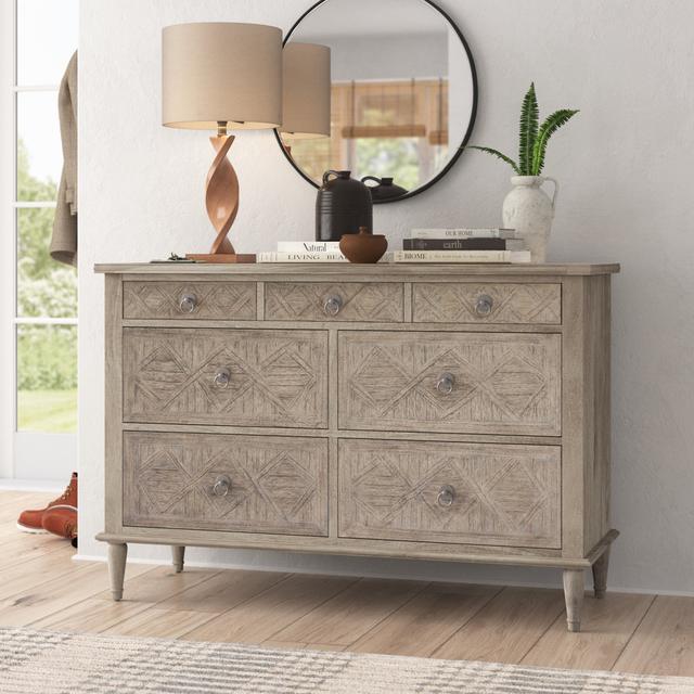 Mandie 7 Drawer Chest Fernleaf on Productcaster.