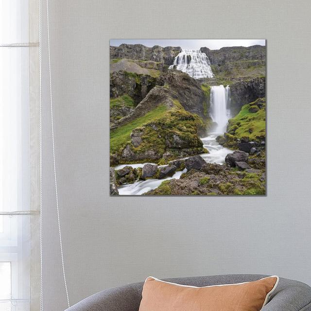 Dynjandi Waterfall, An Icon of the Westfjords in Northwest Iceland. by Martin Zwick - Wrapped Canvas Photograph Alpen Home Size: 66.04cm H x 66.04cm W on Productcaster.