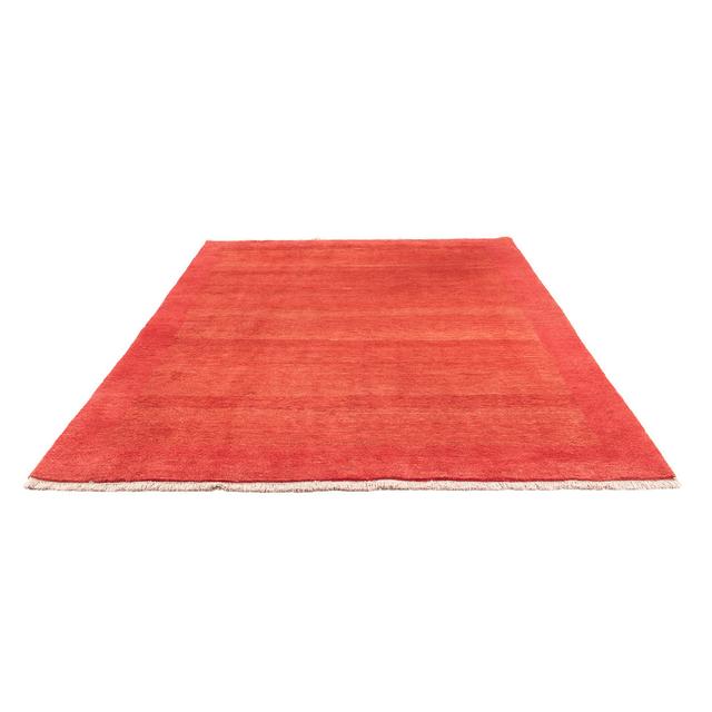 Guerande Solid Colour Hand Crafted Hand Hooked Rectangular 208 X 259cm Red Area Rug Gracie Oaks on Productcaster.