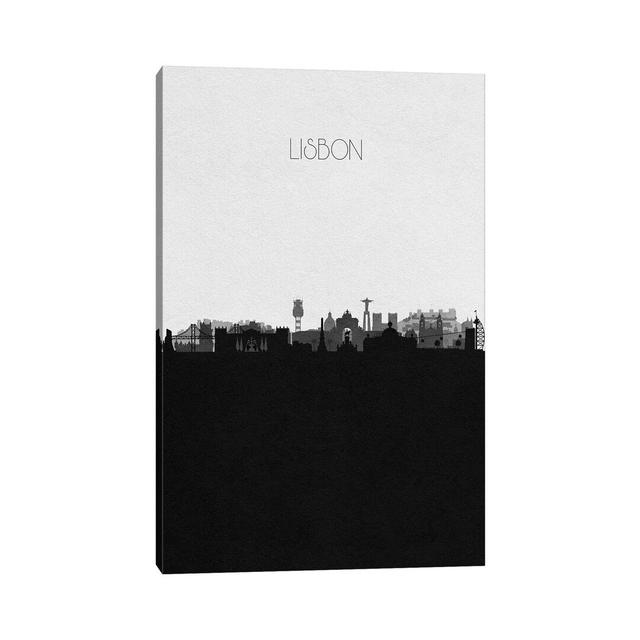 Lisbon, Portugal City Skyline by Ayse Deniz Akerman - Wrapped Canvas Print Ebern Designs Size: 101.6cm H x 66.04cm W x 1.91cm D on Productcaster.