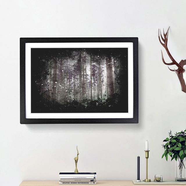 Pretty Forest - Picture Frame Graphic Art Print East Urban Home Frame Option: Black Framed, Size: 62cm H x 87cm W x 2cm D on Productcaster.