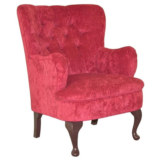 Jernigan Upholstered Armchair Astoria Grand Upholstery: Fortuna Honey Pattern, Frame Finish: Mahogany on Productcaster.