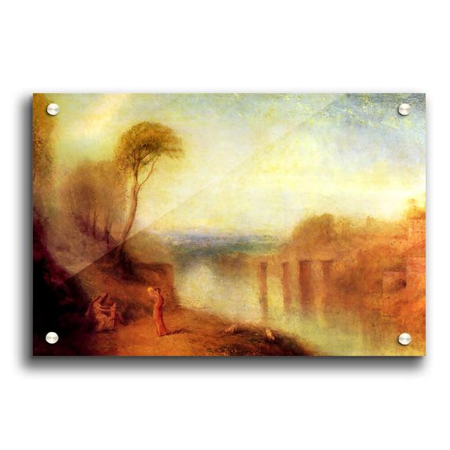 Landscape with a Woman with a Tambourine by Joseph Mallord Turner - Unframed Painting Print on Paper East Urban Home Size: 59.4cm H x 84.1cm W on Productcaster.