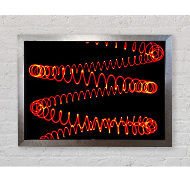 Red Coil - Single Picture Frame Art Prints Bright Star Size: 59.7cm H x 84.1cm W x 3.4cm D on Productcaster.