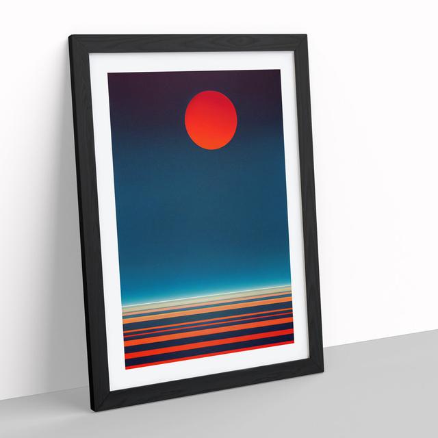 XV1022-4272X Sublime Abstract Sunset - Marlow Home Co. Format: Black Framed Paper, Size: 48cm H x 36cm W, Matte Colour: White on Productcaster.