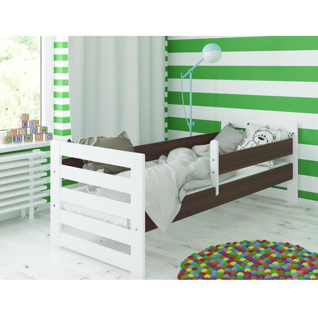 Keller European Toddler Cabin Bed Isabelle & Max Bed Frame Colour: Dark brown and white, Lying surface: 80 x 160cm on Productcaster.