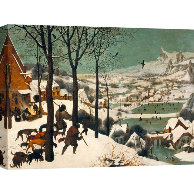 Hunters in the Snow (Winter) by Pieter Bruegel the Elder - Painting Print Ophelia & Co. Size: 70cm H x 100cm W, Format: Wrapped Canvas on Productcaster.