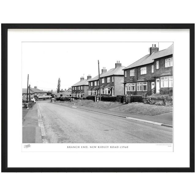 'Branch End, New Ridley Road C1960' - Picture Frame Photograph Print on Paper The Francis Frith Collection Size: 40cm H x 50cm W x 2.3cm D on Productcaster.