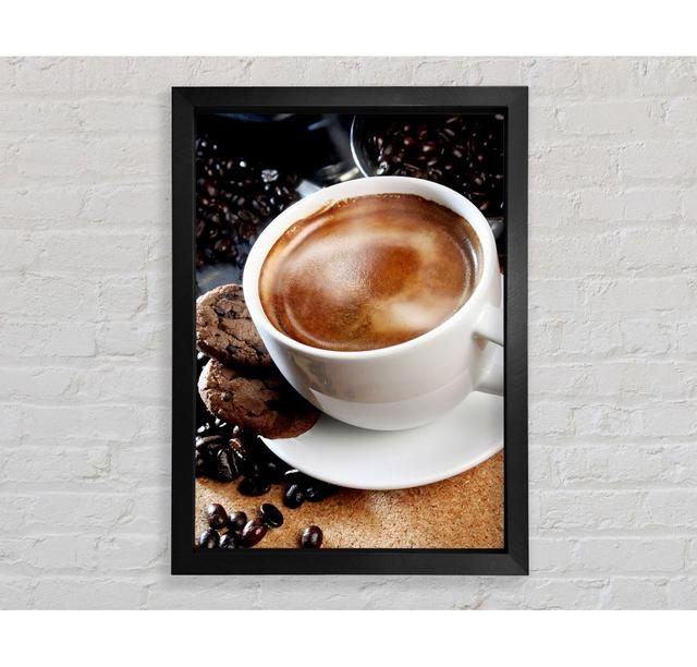 Cappuccino Treat - Print Ebern Designs Size: 84.1cm H x 59.7cm W x 3.4cm D on Productcaster.