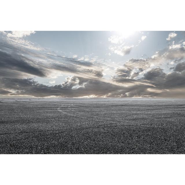 Asphalt Road And Sky by Zhao Jiankang - Wrapped Canvas Print Ebern Designs Size: 20.32cm H x 30.48cm W on Productcaster.