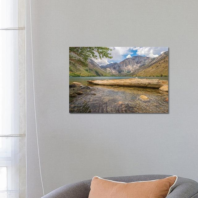 Fallen Tree At Convict Lake by Joseph S. Giacalone - Gallery-Wrapped Canvas Giclée on Canvas Union Rustic Format: Wrapped Canvas, Size: 45.72cm H x 66 on Productcaster.