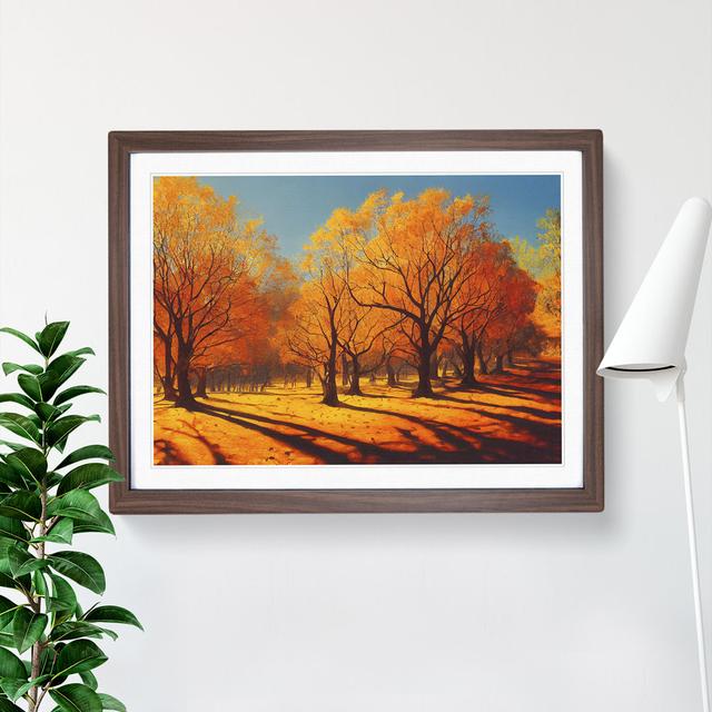 The Mesmerising Autumn Forest - Picture Frame Graphic Art Alpen Home Size: 25cm H x 34cm W, Format: Dark Brown on Productcaster.