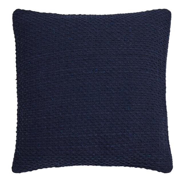 Hermbusche Scatter Cushion Cover/Cushion with Filling Bloomsbury Market Colour: Navy, Fill Material: Polyester/Polyfill on Productcaster.