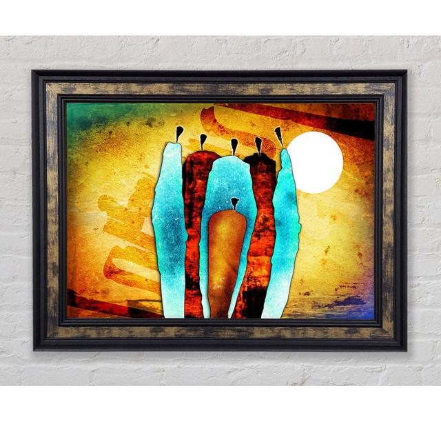 African Tribal Art 10 - Single Picture Frame Art Prints Rosalind Wheeler Size: 59.7cm H x 84.1cm W x 8cm D on Productcaster.