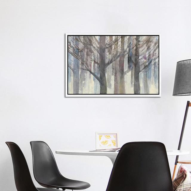 Forest Light by Albena Hristova - Gallery-Wrapped Canvas Giclée on Canvas Alpen Home Format: White Floater Frame, Size: 66.04cm H x 101.6cm W x 3.81cm on Productcaster.