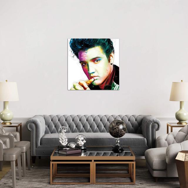 The King - Wrapped Canvas Print East Urban Home Size: 93.98cm H x 93.98cm W x 1.91cm D on Productcaster.