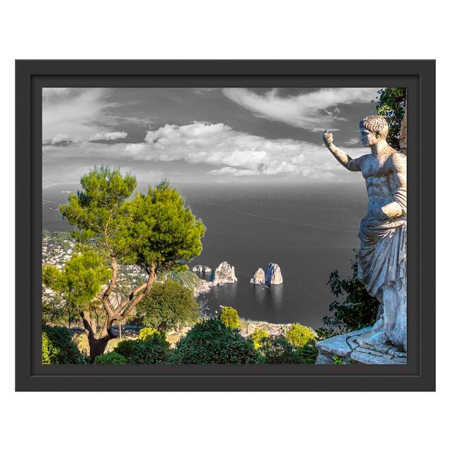 Gerahmtes Wandbild Insel Capri in Italien East Urban Home Größe: 30 cm H x 38 cm B on Productcaster.