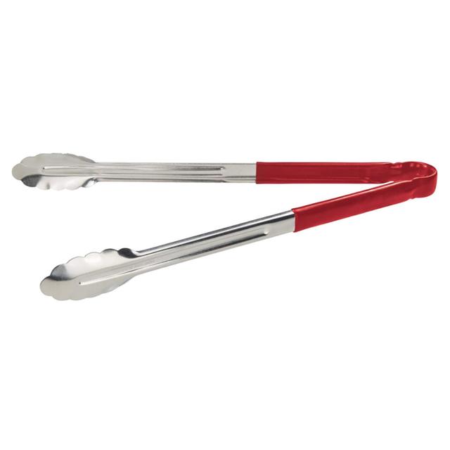 Stainless Steel Tong 9" Red Sterling Ventures on Productcaster.