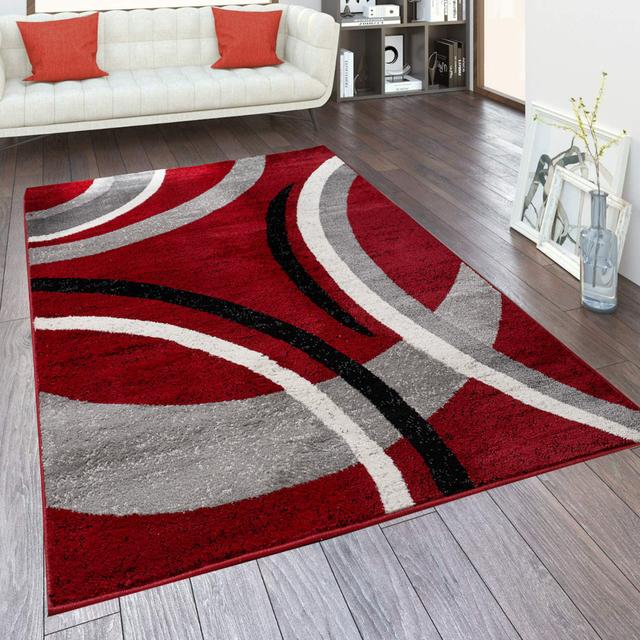 Heady Dhurrie Red/Black Rug Metro Lane Rug Size: Rectangle 200 x 290cm on Productcaster.