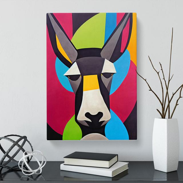 Donkey Abstract Vol.2 - Wrapped Canvas Print Brambly Cottage Frame Option: Wrapped Canvas, Size: 50cm H x 35cm W x 3cm D on Productcaster.